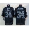 Cheap Bo Jackson Raiders Jersey #34 New Black Lights Out teamlogo-decorated