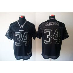 Cheap Bo Jackson Raiders Jersey #34 New Black From China Lights Out
