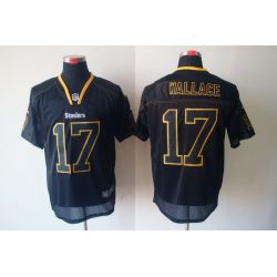 Cheap Mike Wallace Steelers Jersey #17 New Black From China Lights Out