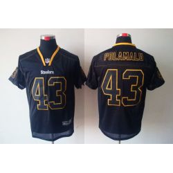 Cheap Troy Polamalu Steelers Jersey #43 New Black From China Lights Out