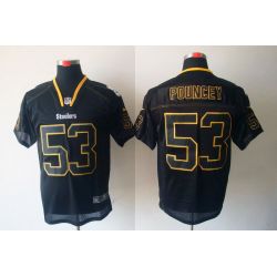 Cheap Maurkice Pouncey Steelers Jersey #53 New Black From China Lights Out