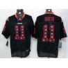 Cheap Alex Smith 49ers Jersey #11 New Black Lights Out teamlogo-decorated