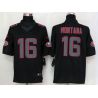 Cheap Joe Montana 49ers Jersey #16 New Black From China Impact Limited