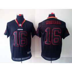 Cheap Joe Montana 49ers Jersey #16 New Black From China Lights Out