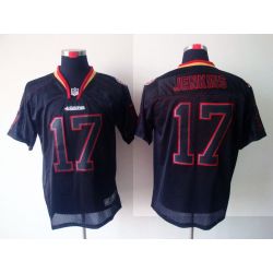 Cheap AJ Jenkins 49ers Jersey #17 New Black From China Lights Out