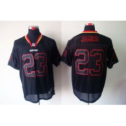 Cheap LaMichael James 49ers Jersey #23 New Black From China Lights Out