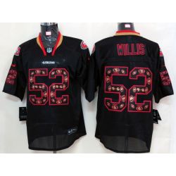 Cheap Patrick Willis 49ers Jersey #52 Lights Out teamlogo-decorated