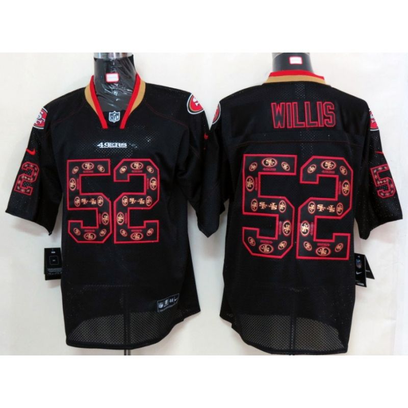 Cheap Patrick Willis 49ers Jersey #52 Lights Out teamlogo-decorated Cheap Patrick Willis 49ers Jersey #52 Lights Out teamlogo-decorated
