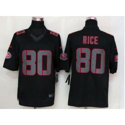 Cheap Jerry Rice 49ers Jersey #80 New Black From China Impact Limited