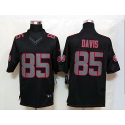 Cheap Vernon Davis 49ers Jersey #85 New Black From China Impact Limited