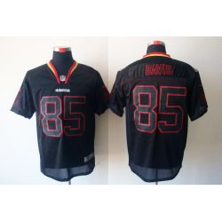 Cheap Vernon Davis 49ers Jersey #85 New Black From China Lights Out