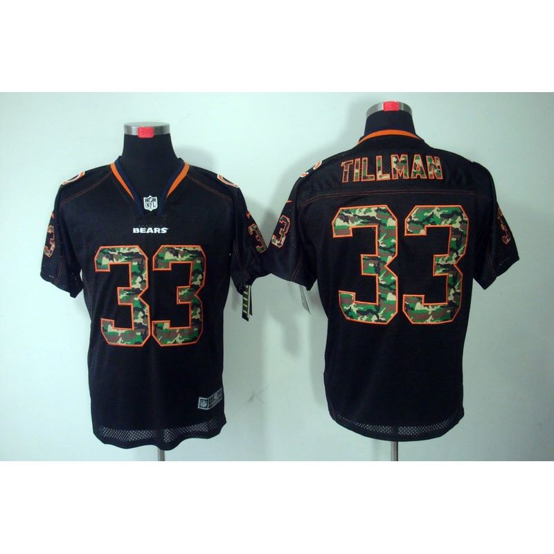 Cheap Charles Tillman Bears Camo Fashion Jersey #33 Black From China