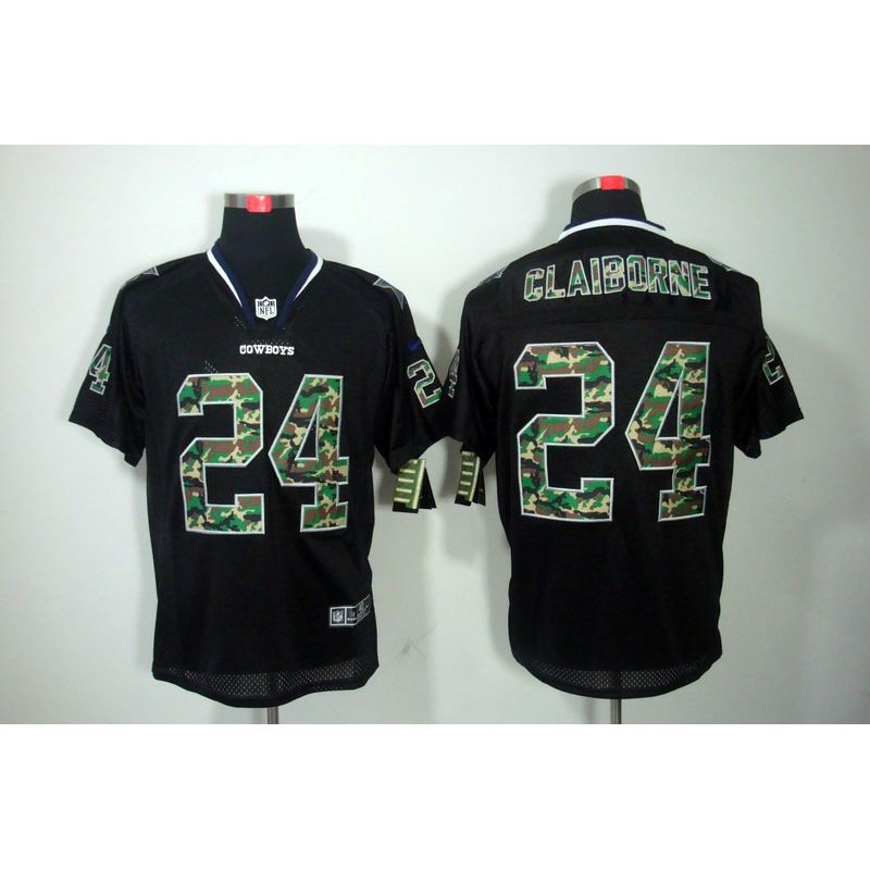 Cheap Morris Claiborne Cowboys Camo Fashion Jersey #24 Black From China