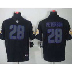 Cheap Adrian Peterson Vikings Jersey #28 Black From China Impact Limited