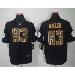 Cheap Heath Miller Steelers Jersey #83 Black From China Impact Limited