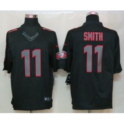 Cheap Alex Smith 49ers Jersey #11 Black From China Impact Limited