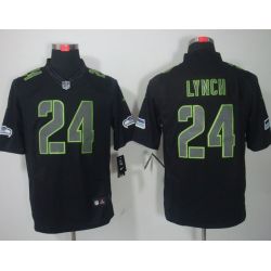 Cheap Marshawn Lynch Seahawks Jersey #24 Black From China Impact Limited