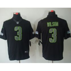 Cheap Russell Wilson Seahawks Jersey #3 Black From China Impact Limited