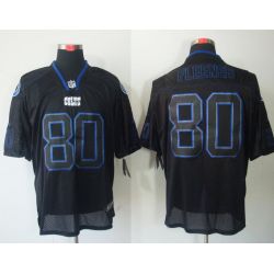 Cheap Coby Fleener Colts Jersey #80 Black From China Lights Out