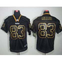 Cheap Heath Miller Steelers Jersey #83 Black From China Lights Out