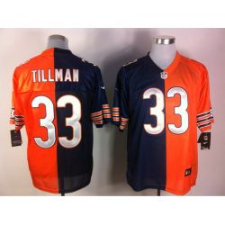 Cheap Charles Tillman Bears Jersey #33 Blue-Orange From China Split