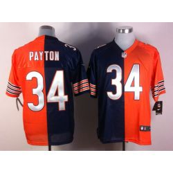 Cheap Walter Payton Bears Jersey #34 Blue-Orange From China Split