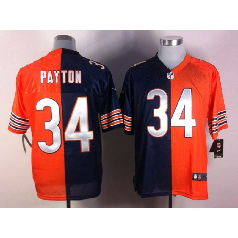 Cheap Walter Payton Bears Jersey #34 Blue-Orange From China Split Cheap Walter Payton Bears Jersey #34 Blue-Orange From China Split