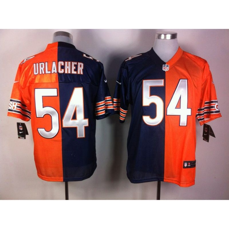 Cheap Brian Urlacher Bears Jersey #54 Blue-Orange From China Split Cheap Brian Urlacher Bears Jersey #54 Blue-Orange From China Split