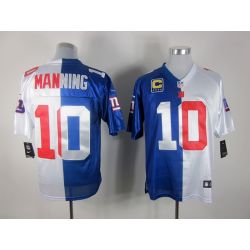 Cheap Eli Manning Giants Jersey #10 Blue-White From China Split