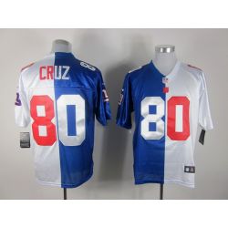 Cheap victor Cruz Giants Jersey #80 Blue-White From China Split