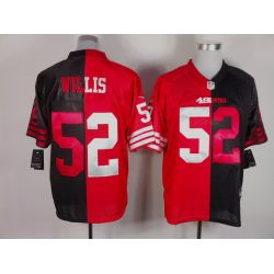 Cheap Patrick Willis 49ers Jersey #52 Red-Black From China Split