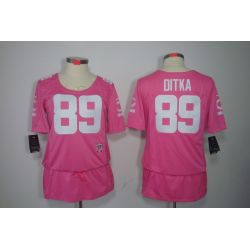 Cheap Mike Ditka Bears Jersey #89 Pink From China BCA Dress