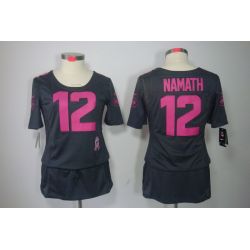 Cheap Joe Namath Jets Jersey #12 Grey From China BCA Dress