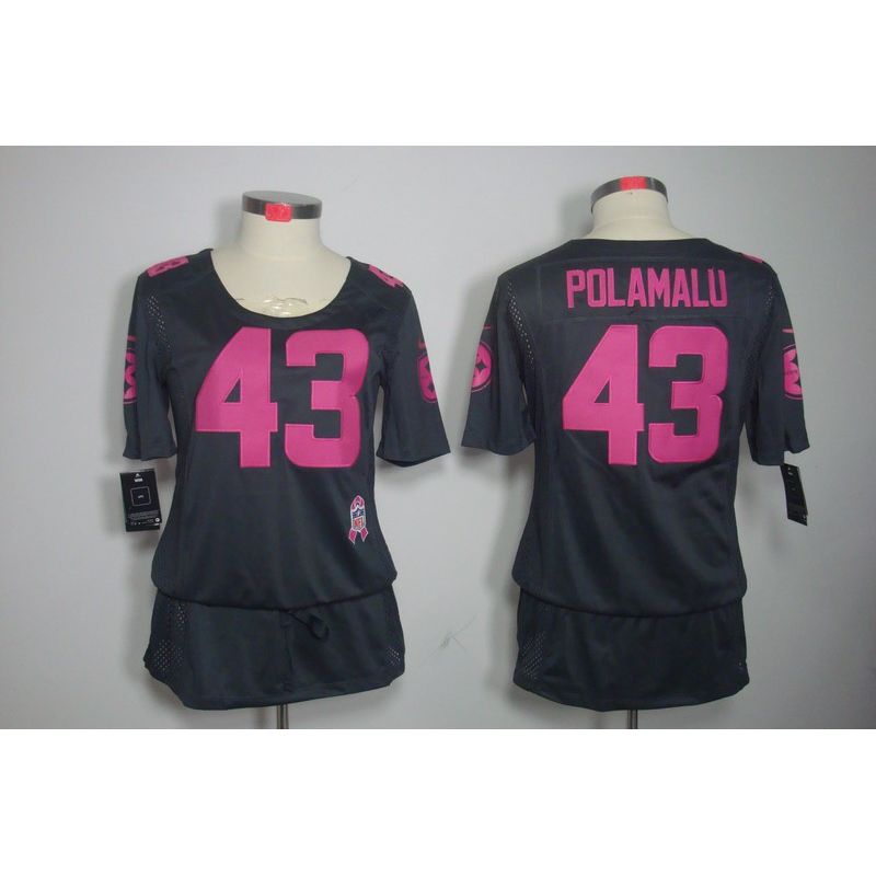 Cheap Troy Polamalu Steelers Jersey #43 Grey From China BCA Dress