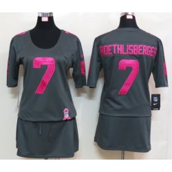 Cheap Ben Roethlisberger Steelers Jersey #7 Grey From China BCA Dress
