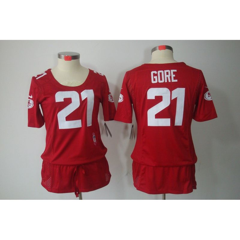 Cheap Frank Gore 49ers Jersey #21 Red From China BCA Dress