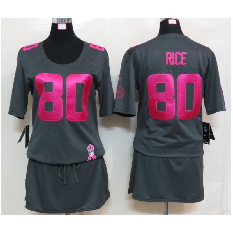 Cheap Jerry Rice 49ers Jersey #80 Grey From China BCA Dress