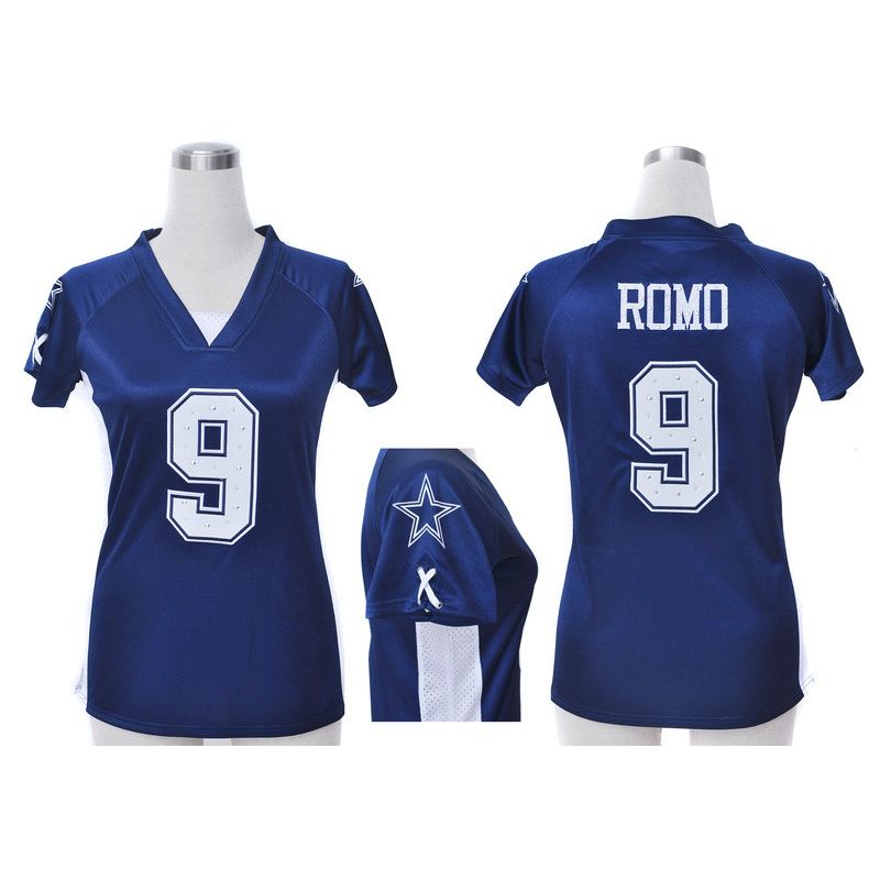 Cheap Tony Romo Cowboys Jersey #9 Blue From China Draft Him II Top