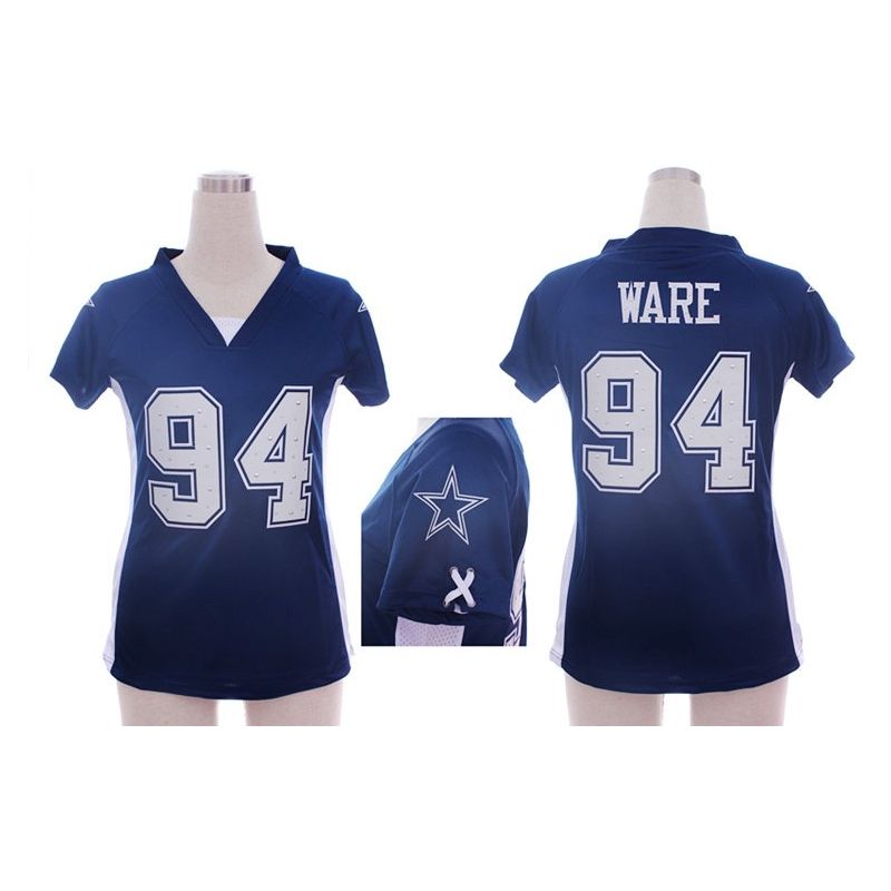 Cheap DeMarcus Ware Cowboys Jersey #94 Blue From China Draft Him II Top