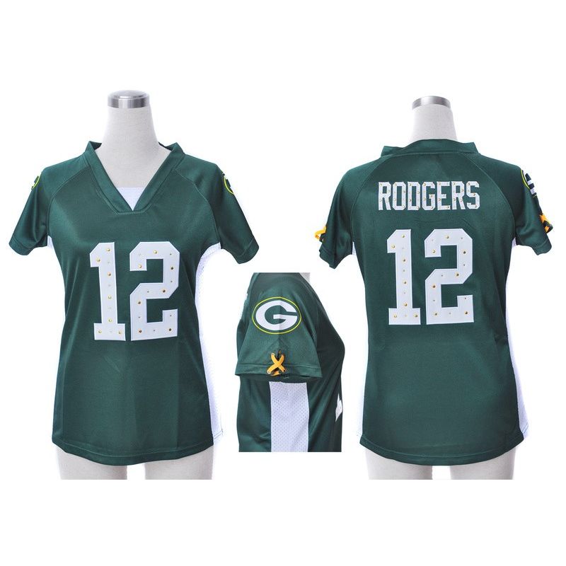 Cheap Aaron Rodgers Packers Jersey #12 Green From China Draft Him II Top