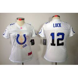 Cheap Andrew Luck Colts Jersey #12 White From China FEM FAN