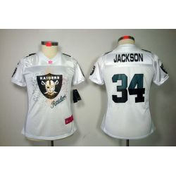 Cheap Bo Jackson Raiders Jersey #34 White From China FEM FAN