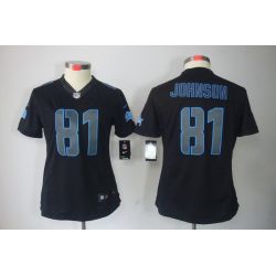 Cheap Calvin Johnson Lions Jersey #81 Black From China Impact Limited