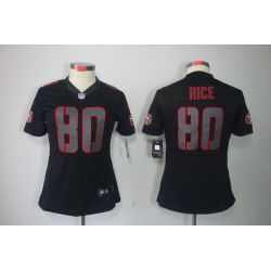 Cheap Jerry Rice 49ers Jersey #80 Black From China Impact Limited