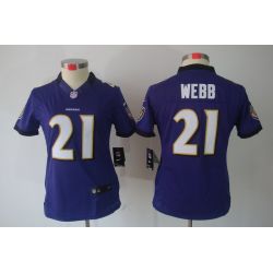 Cheap Lardarius Webb Ravens Jersey #21 Purple From China Limited