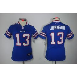 Cheap Steve Johnson Bills Jersey #13 Blue From China Limited