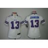 Cheap Steve Johnson Bills Jersey #13 White From China Limited
