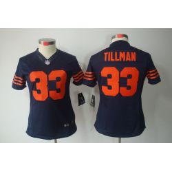 Cheap Charles Tillman Bears Jersey #33 Blue Orange Number From China Limited