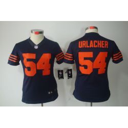 Cheap Brian Urlacher Bears Jersey #54 Blue Orange Number From China Limited