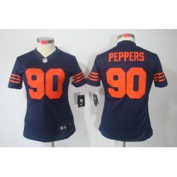 Cheap Julius Peppers Bears Jersey #90 Blue Orange Number From China Limited